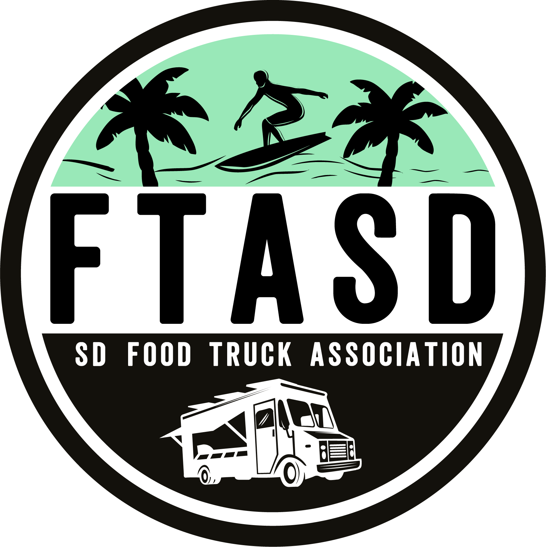 San Diego Food truck association round logo